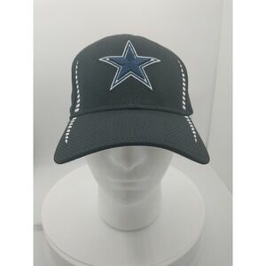 New Era 39THIRTY Dallas Cowboys Hat Mens Small-Medium Black Mesh NFL Stretch Fit